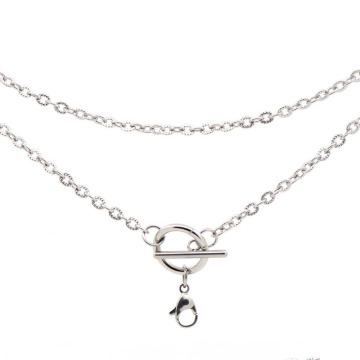 Chaînes de collier plaqué argent vitesse rapide, collier en acier inoxydable